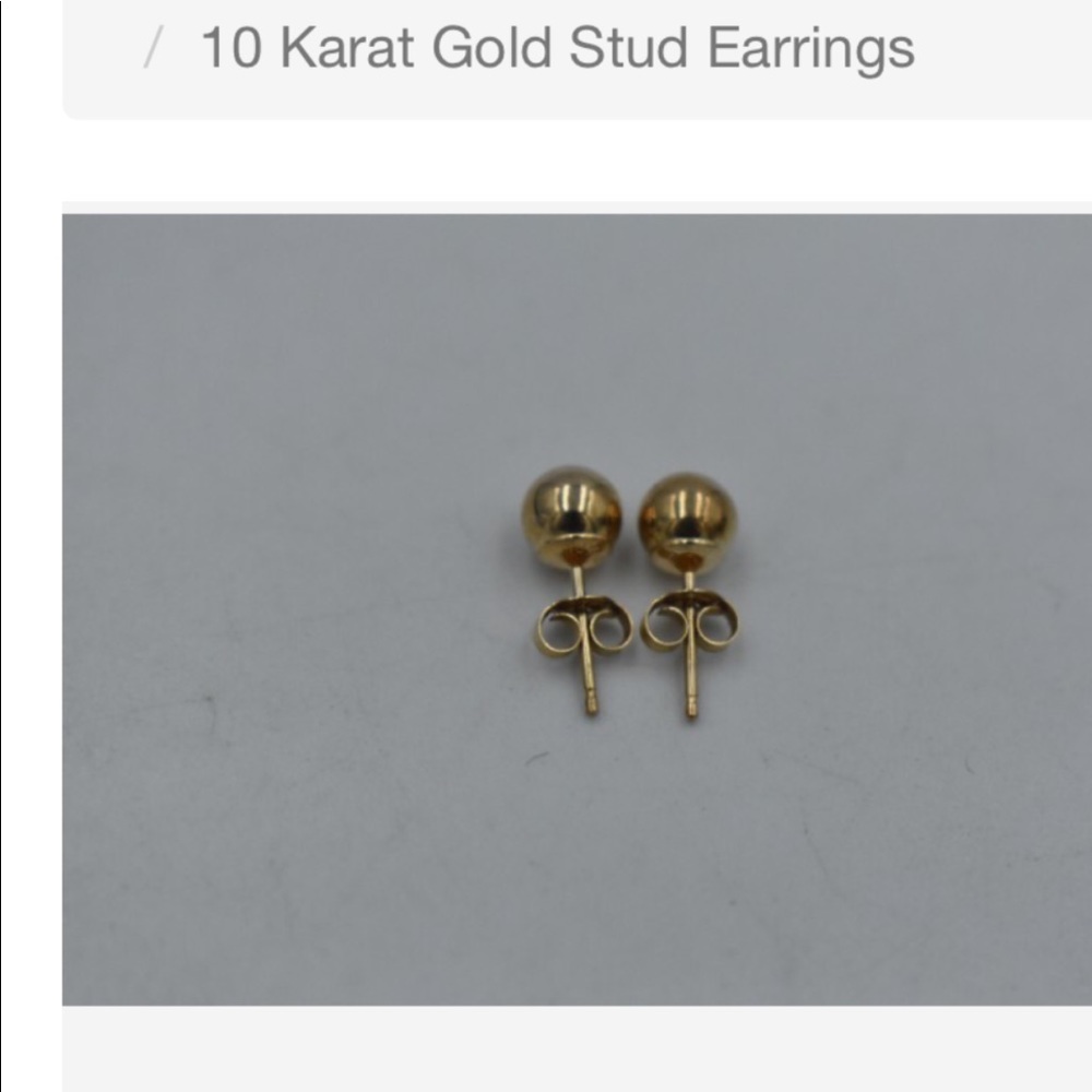 10kt yellow gold earrings